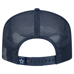 Dallas Cowboys New Era Youth Distressed 9FIFTY A-Frame Snapback Hat White/Navy