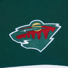 Minnesota Wild Mitchell & Ness Head Coach Pullover Hoodie - Cream/Green - NHL 201112905