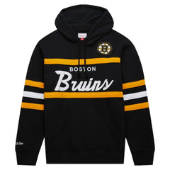 Boston Bruins Mitchell & Ness Head Coach Pullover Hoodie - Black - NHL 201112908