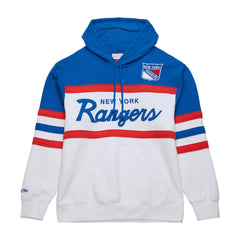 New York Rangers Mitchell & Ness Head Coach Pullover Hoodie - White/Blue - NHL 201112918