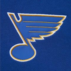St. Louis Blues Mitchell & Ness Head Coach Pullover Hoodie - White/Blue - NHL 201112921