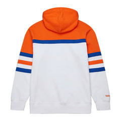New York Islanders Mitchell & Ness Head Coach Pullover Hoodie - White/Orange - NHL 201112925