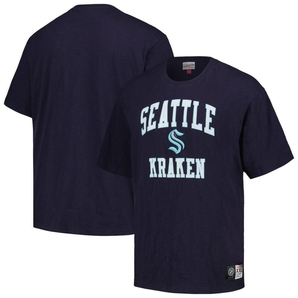 Seattle Kraken Mitchell & Ness Legendary Slub T-Shirt - Deep Sea Blue - NHL 201112954