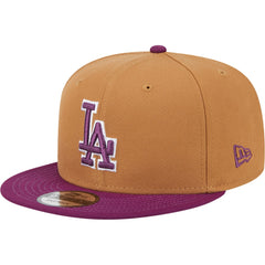 Los Angeles Dodgers New Era Color Pack Two-Tone 9FIFTY Snapback Hat - Brown/Purple - New Era Sale