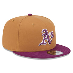 Athletics New Era Color Pack Two-Tone 9FIFTY Snapback Hat - Brown/Purple - New Era Discount