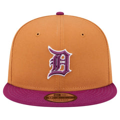 Detroit Tigers New Era Color Pack Two-Tone 9FIFTY Snapback Hat - Brown/Purple - New Era Discount