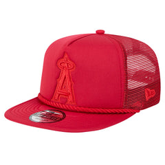 Los Angeles Angels New Era Tone Foam Meshback Golfer Snapback Hat - Red - New Era Online