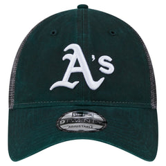 Athletics New Era Team Slick Trucker 9TWENTY Adjustable Hat - Green - New Era Online