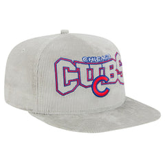 New Era Chicago Cubs Gray Corduroy Golfer Snapback Hat - New Era Lifestyle