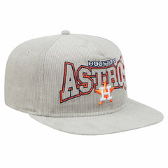 New Era Houston Astros Gray Corduroy Golfer Snapback Hat - New Era on Sale