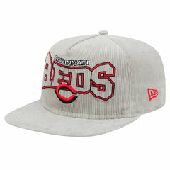 New Era Cincinnati Reds Gray Corduroy Golfer Snapback Hat - New Era Lifestyle