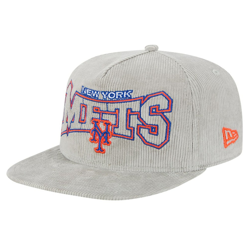 New Era New York Mets Gray Corduroy Golfer Snapback Hat - New Era on Sale