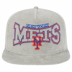 New Era New York Mets Gray Corduroy Golfer Snapback Hat - New Era on Sale