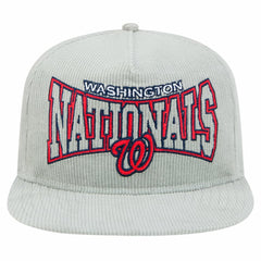 New Era Washington Nationals Gray Corduroy Golfer Snapback Hat - New Era Online