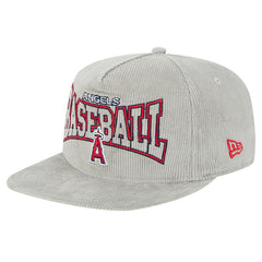 New Era Los Angeles Angels Gray Corduroy Golfer Snapback Hat - New Era Sale