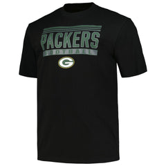 Fanatics Green Bay Packers Big & Tall Pop T-Shirt Black