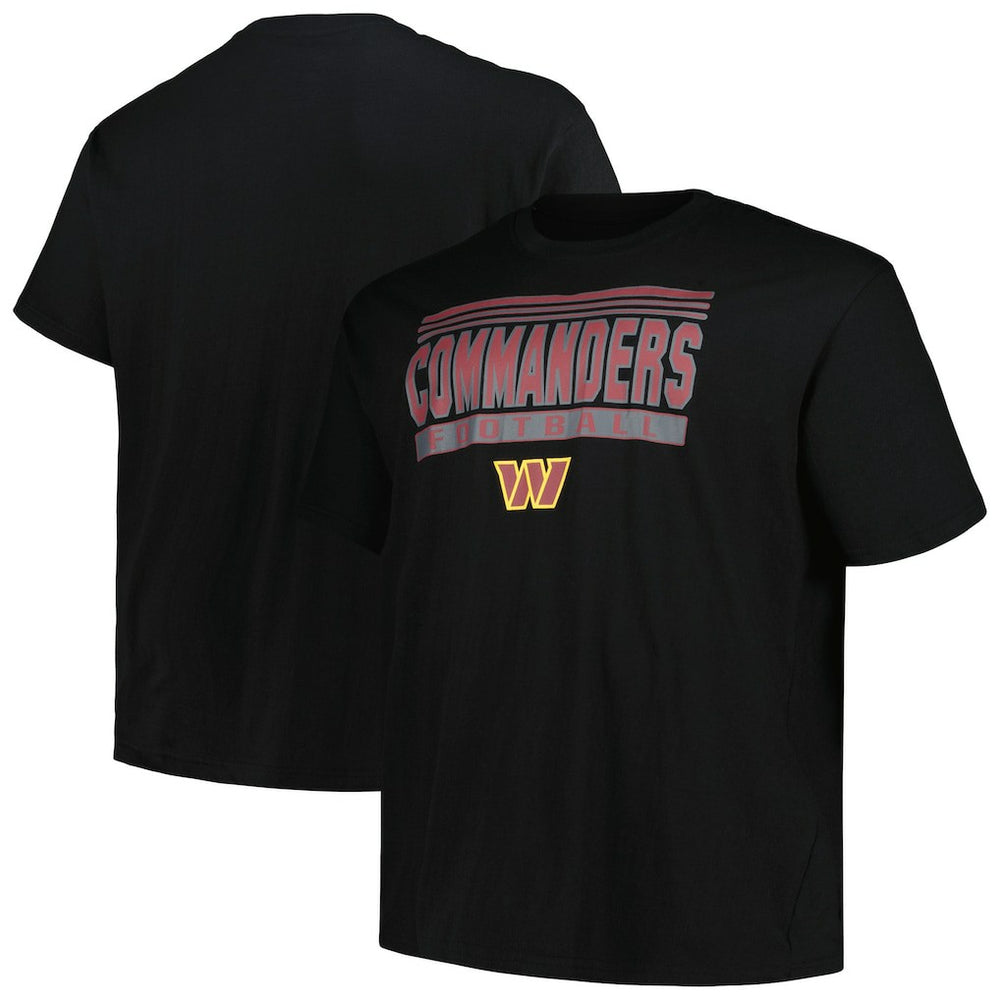 Fanatics Washington Commanders Big & Tall Pop T-Shirt Black