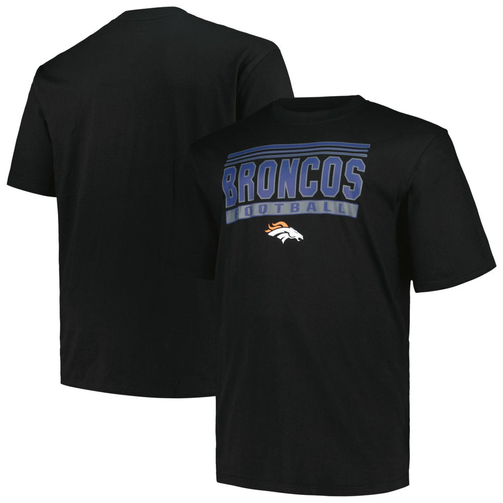 Fanatics Denver Broncos Big & Tall Pop T-Shirt Black