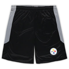 Fanatics Pittsburgh Steelers Big & Tall Team Logo Shorts Black