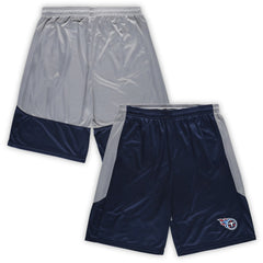 Fanatics Tennessee Titans Big & Tall Team Logo Shorts Navy