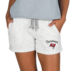 Tampa Bay Buccaneers Concepts Sport Women's Mainstream Terry Lounge Shorts Oatmeal