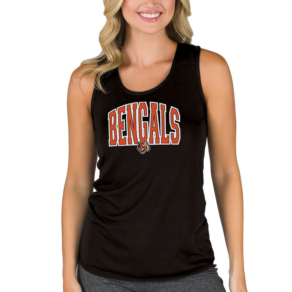 Cincinnati Bengals Concepts Sport Women's Marathon Racer Back Tank Top Black