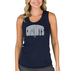 Dallas Cowboys Concepts Sport Women's Marathon Racer Back Tank Top Navy