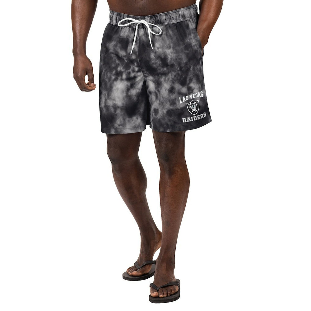Las Vegas Raiders G-III Sports by Carl Banks Change Up Volley Swim Trunks Black