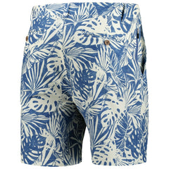 Chicago Bears Margaritaville Sandwashed Monstera Print Amphib Shorts Navy