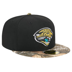 New Era Jacksonville Jaguars Black Active Two-Tone Camo 59FIFTY Fitted Hat