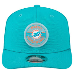Miami Dolphins New Era Adventure Patched 9SEVENTY Stretch-Snap Adjustable Hat Aqua