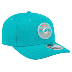 Miami Dolphins New Era Adventure Patched 9SEVENTY Stretch-Snap Adjustable Hat Aqua