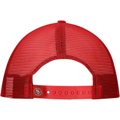 New Era San Francisco 49ers Distressed 9FIFTY A-Frame Snapback Hat White/Scarlet