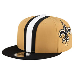 New Orleans Saints New Era Helmet 9FIFTY Snapback Hat Gold