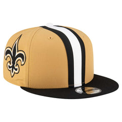 New Orleans Saints New Era Helmet 9FIFTY Snapback Hat Gold