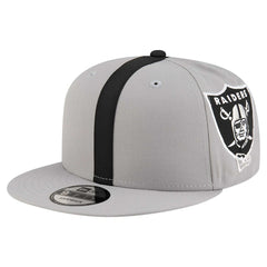 Las Vegas Raiders New Era Helmet 9FIFTY Snapback Hat Gray