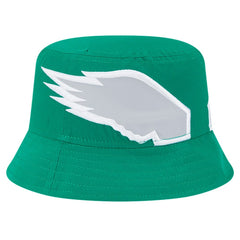 Philadelphia Eagles New Era Helmet Bucket Hat Kelly Green