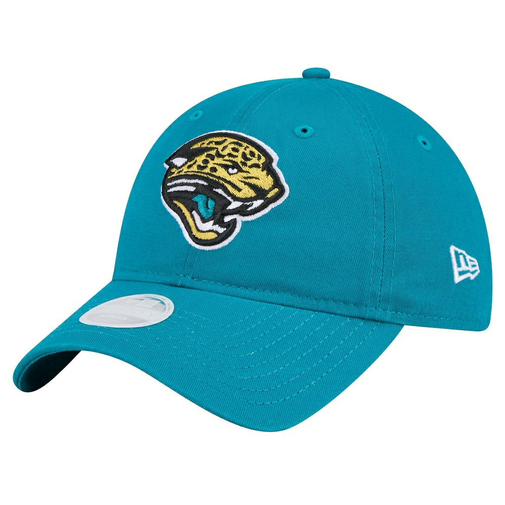 Jacksonville Jaguars New Era Women's Throwback Main Core Classic 2.0 9TWENTY Adjustable Hat Teal