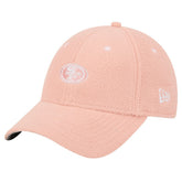 San Francisco 49ers New Era Women's Cozy Sherpa 9FORTY Adjustable Hat Light Pink