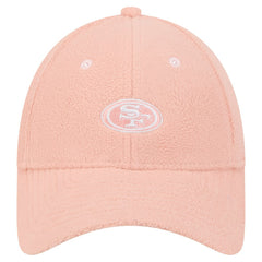 San Francisco 49ers New Era Women's Cozy Sherpa 9FORTY Adjustable Hat Light Pink