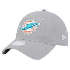 Miami Dolphins New Era Women's Main 9TWENTY Adjustable Hat Gray