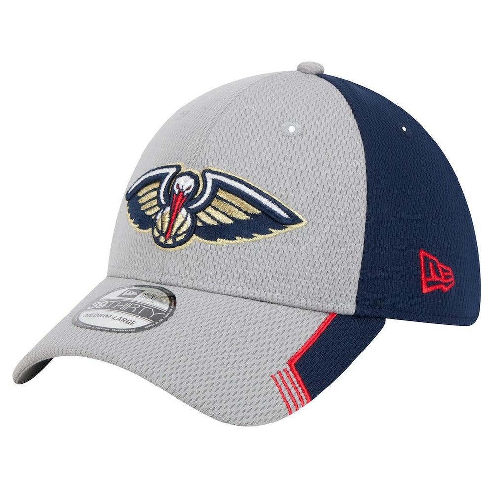 New Orleans Pelicans Active Trim 39THIRTY Flex Hat Gray/Navy | New Era