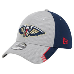 New Orleans Pelicans Active Trim 39THIRTY Flex Hat Gray/Navy | New Era