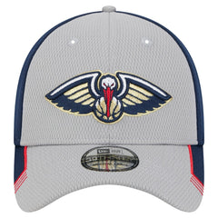 New Orleans Pelicans Active Trim 39THIRTY Flex Hat Gray/Navy | New Era