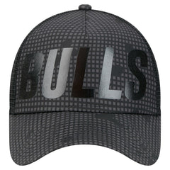 Chicago Bulls Male Adult Midnight Ink Tonal A-Frame Trucker 9FORTY Adjustable Hat Black | New Era Near Me