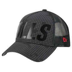 Chicago Bulls Male Adult Midnight Ink Tonal A-Frame Trucker 9FORTY Adjustable Hat Black | New Era Near Me