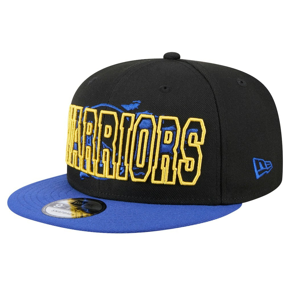 Golden State Warriors Sport Night Splatter 2-Tone 9FIFTY Snapback Hat for sale Black/Royal | New Era for sale