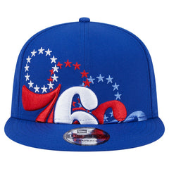 Philadelphia 76ers Sport Night Team Shadow 9FIFTY Snapback Hat Royal | New Era Lifestyle