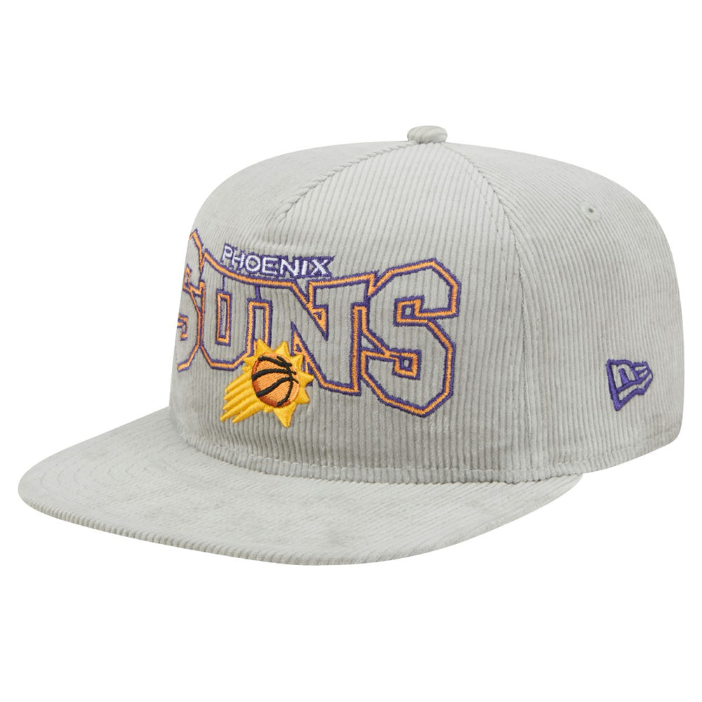Phoenix Suns Throwback Corduroy Golfer Snapback Hat Gray | New Era for sale