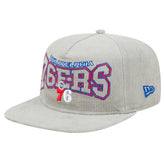 Philadelphia 76ers Throwback Corduroy Golfer Snapback Hat Gray | New Era Near Me